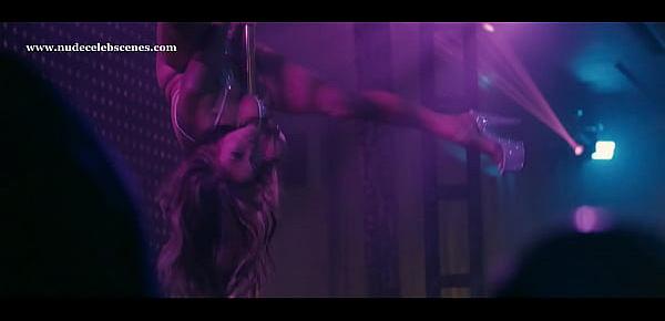  Jennifer Lopez sexy pole dancing in Hustlers (2019) 1080p